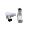 90° Solderless RF TV Connector 9.5mm Female Antenna Plug