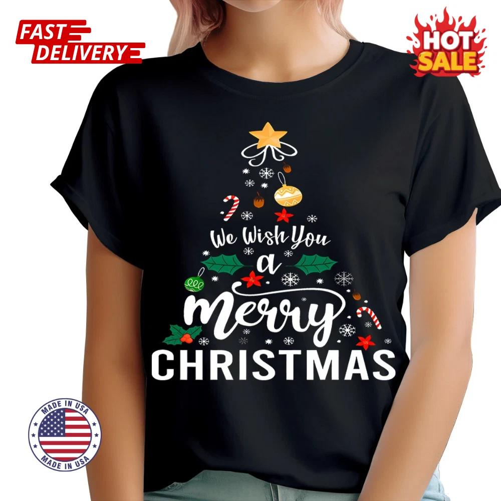 SALE Christmas Tree Graphic Inspired T shirt Unisex Holiday Party Festive Design S
