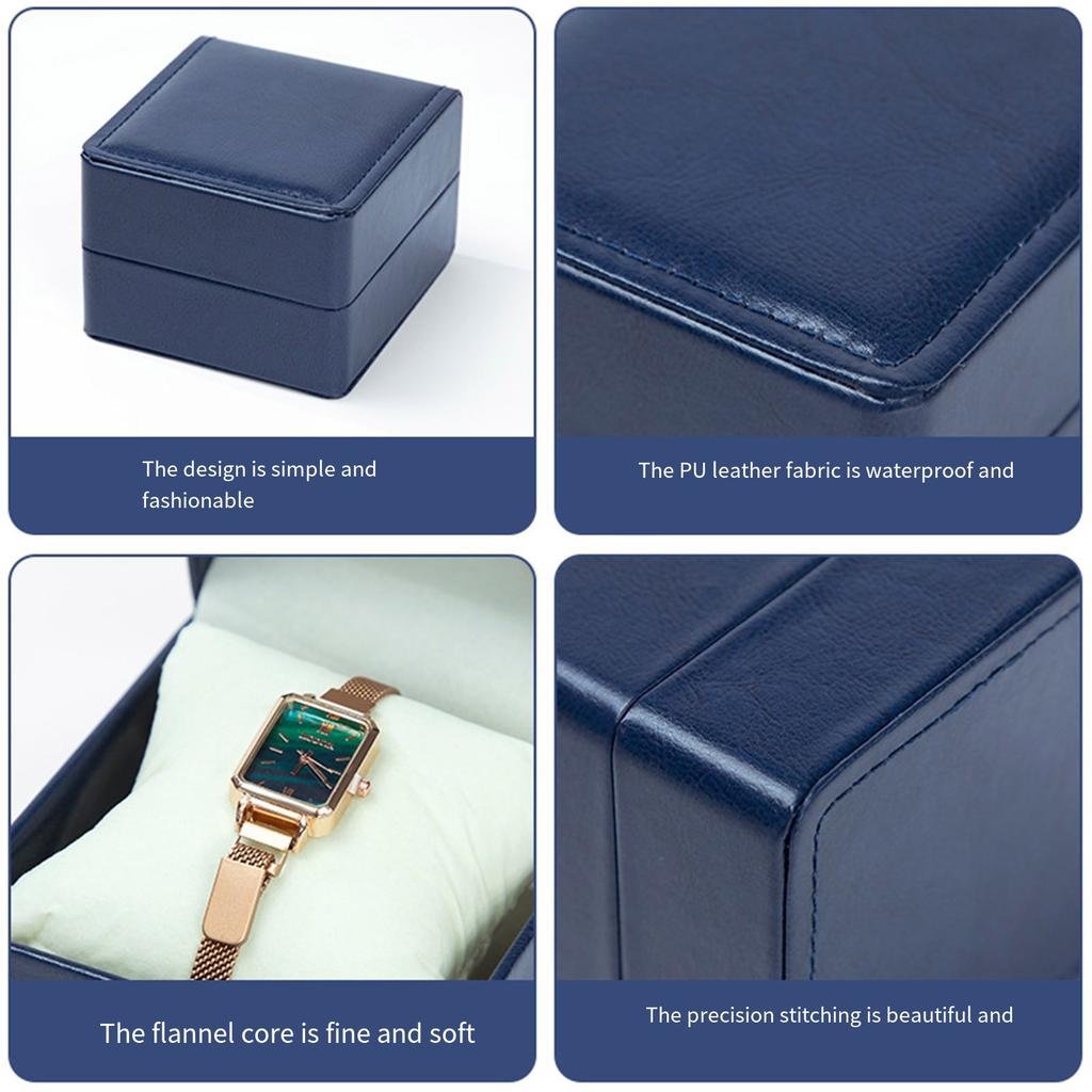 Modne Pudełko na Jeden Zegarek w Wielu Eleganckich Kolorach Wygodne Rozwiązanie do Przechowywania Biżuterii i Bransoletek