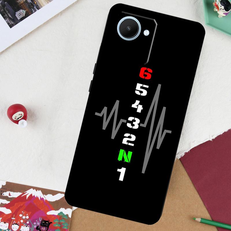 

Чехол для Realme 14 Pro Plus 13 10 11 12 GT 6 5 6T GT7 Pro C61 C55 C53 C51 C21Y C25S C67 C75 Сердцебиение мотоцикла Realme 12 Pro Plus