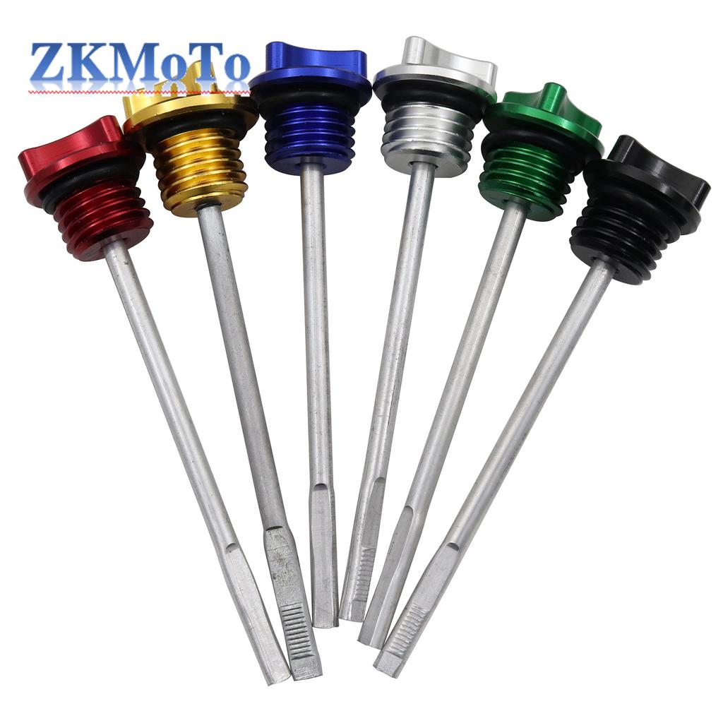 Motorcycle Engine Oil Dipstick Filler Cap Plug Engine Crankcase Oil Level Gauge For Honda CRF50 125cc 140cc 150cc 200cc 250cc