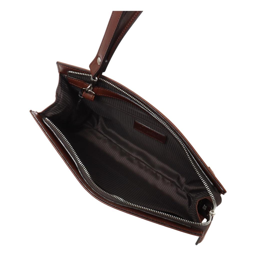 Black Dakota Black Label Clutch Bag Genuine Leather Axorio 3 1623702 Dakota BLACK LABEL Second Bag Handbag Cowhide Leather Chocolate [Dakota Label]