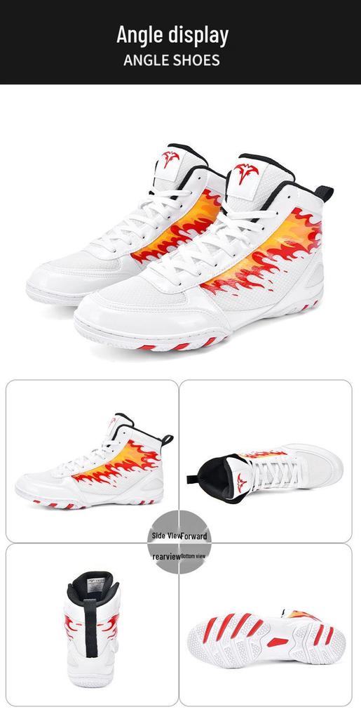 Men's Non-Slip Wear-Resistant Martial Arts Shoes for Boxing, Taekwondo, Muay Thai, and Sanda
