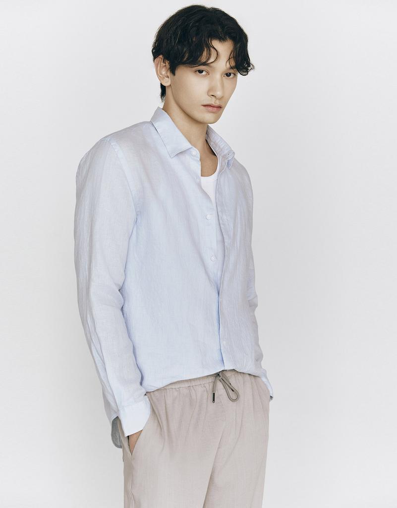 GIORDANO 100% Linen Shirt 045516 [7 Colors]