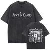 Tričko Alice in Chains a dětské tričko Layne Staley Jerry Cantrell 90. léta Seattle Grunge Opraná černá Přední zadní grafika Unisex Alternativní rock
