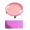 6 Stück PP Fitness Slider Board Stumme Räder Core Training Rad Heimfitness