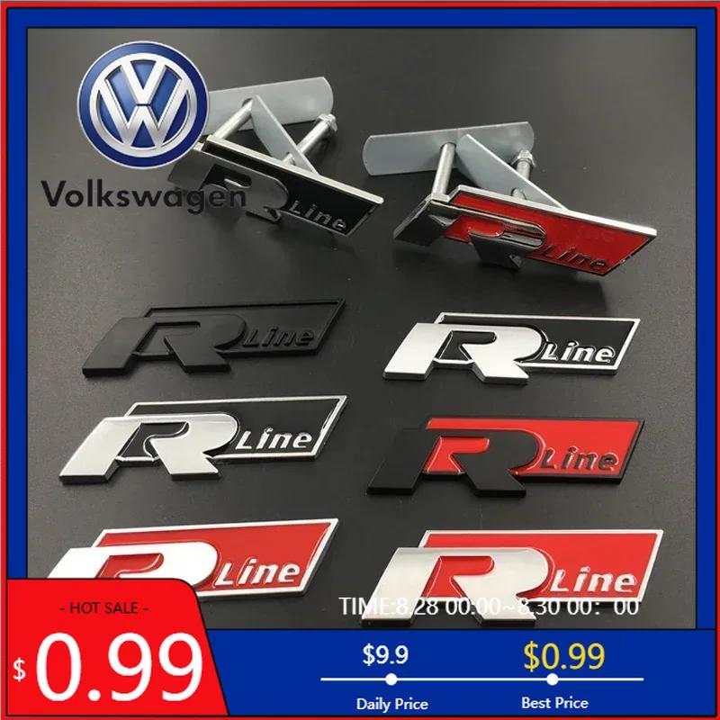 LMN1 VW 2026 Hot 3D Metal for Volkswagen Rline Golf Jetta Polo Passat B5 B6 Touareg Bora Beetle Car Grille Badge Side Trunk Emblem St