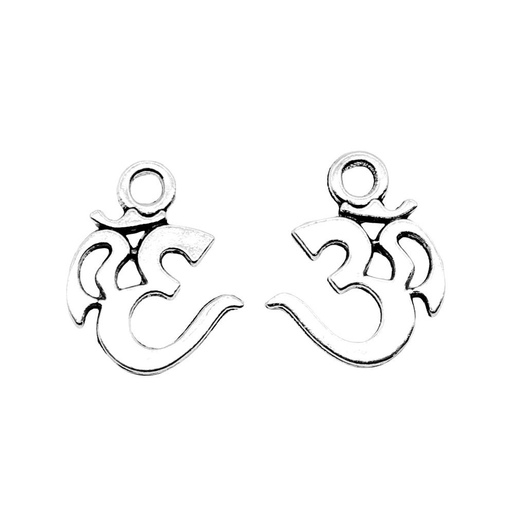 Om Lotus Charms Sports Pendants For Spiritual Yoga Themed Jewelry