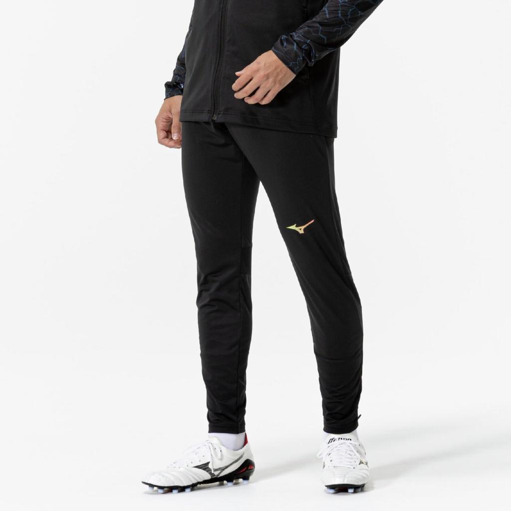 Mizuno Soccer Wear PRO Training Pants, Easy to Move in, P2MDC035, Unisex, Black, Size L