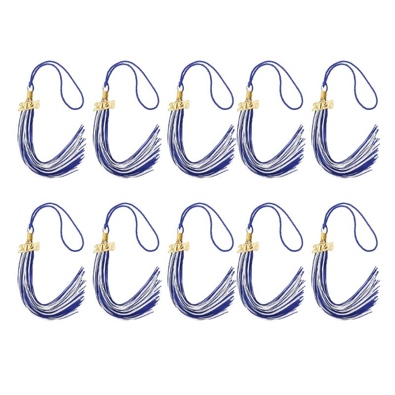 

10 шт. 2026 Помпоны с кисточками для выпускников с подвеской-годом для выпускных церемоний