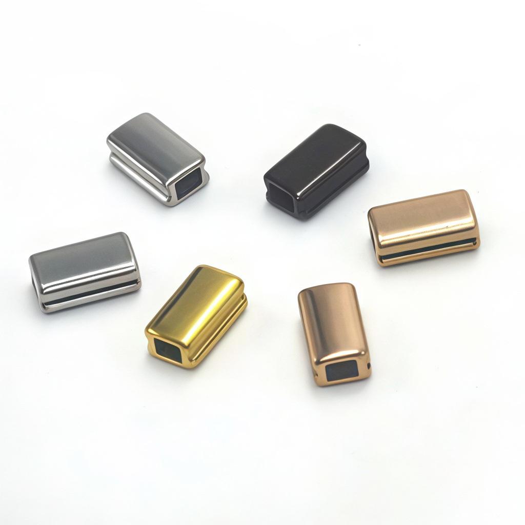 

Прямокутні spacer-намистини з нержавіючої сталі для DIY прикрас та плетіння Bright Steel