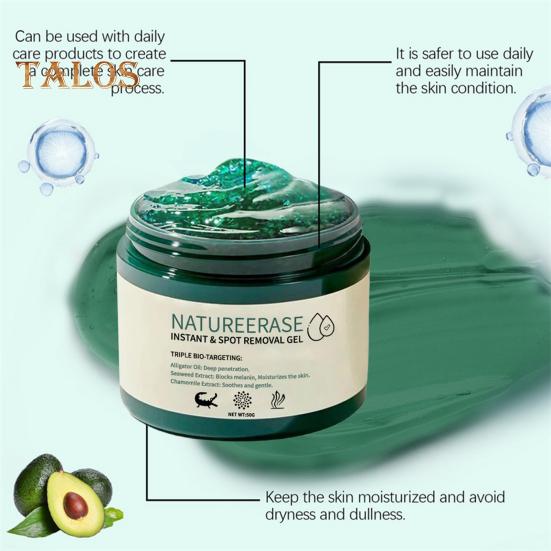 Instant Mole Spot Removal Gel Corrector Cream for All Skin Types Natural Extracts 50g Hydrating Gel Dark Spot Remover for Body Skin Repair Reduces