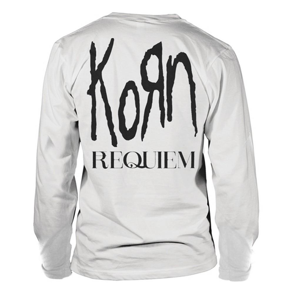 Korn Unisex Adult Requiem Logo Long-Sleeved T-Shirt