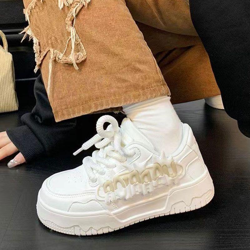 

Дофаминовые туфли женские весна и лето новые универсальные нишевые оригинальные студенческие туфли на толстой подошве 40