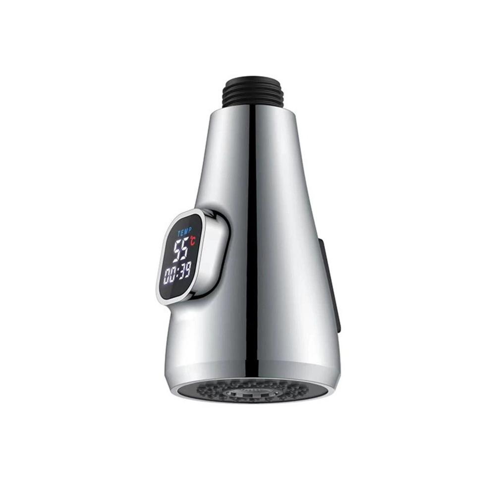 Display -Digital Temperature Kitchen Pull-Out Faucet Sink Spray Head Sprayer Kitchen Pull-Out Faucet Replacement Head -Digital