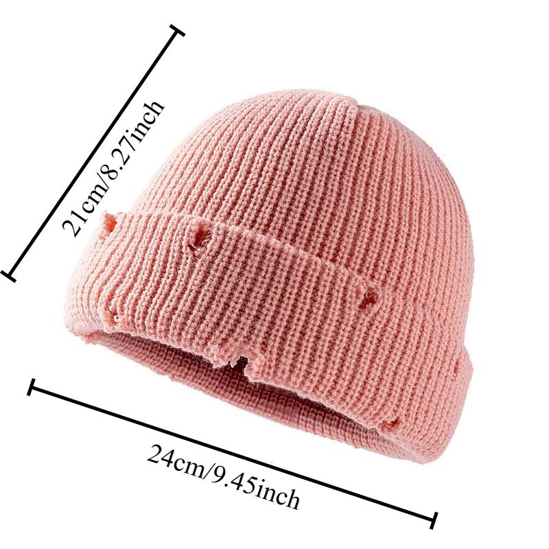 1pcs Autumn and Winter Knitted Hat Men's and Women's Beanie Bright Solid Color Sports Hip-hop Hat Personality