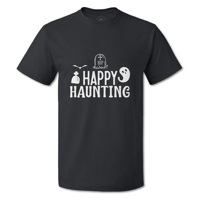 Funny Graphic T Shirts Halloween Happy Haunting Style A Cotton Nightmare Top