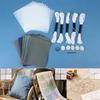 8pcs/12pcs Embroidery Templates DIY Embroidery Pattern Quilting Templates Reusable PET Stencils For Quilting And Craft