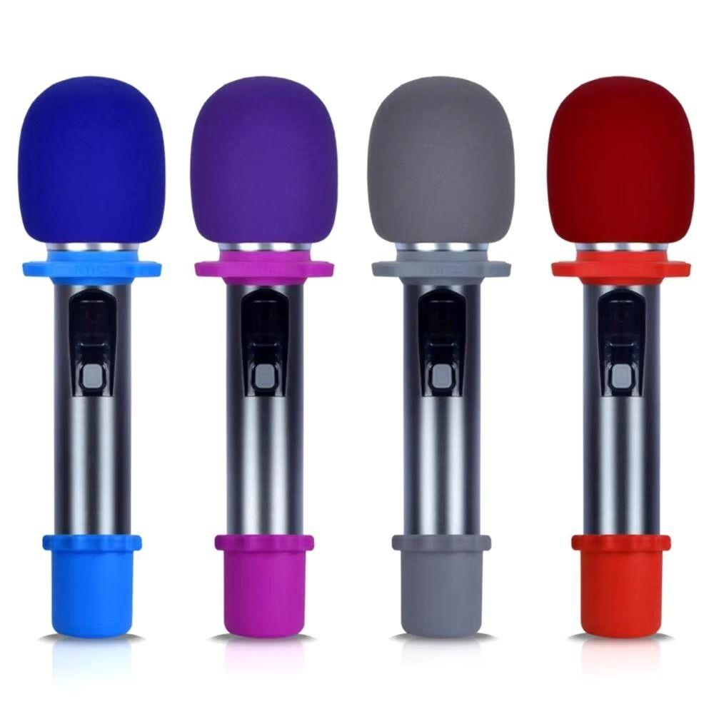 Silicone Microphone Skidproof Case Shakeproof Mic Non-Skid Ring Silicone Ring  Wired/Wireless Mic