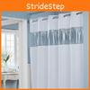 Polyester Hotel Shower Curtain With Stripes And Grommets For Modern Bathroom Decor