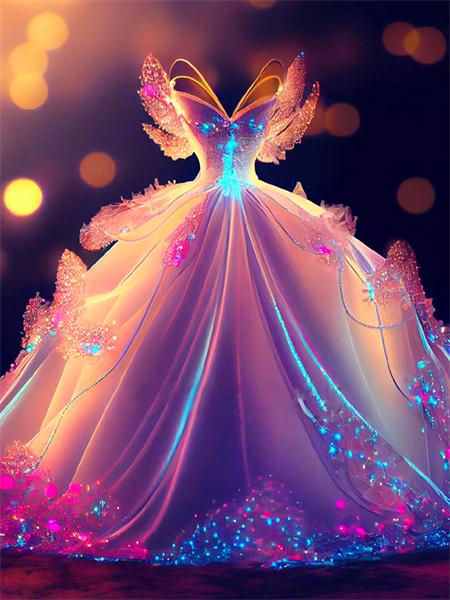 Spódnica z Haftem Diamentowym Ubrania Obrazek Dżetów Mozaika Księżniczka Pełny Kwadrat Okrągły Malowanie Kwiat Dziecko Prezent