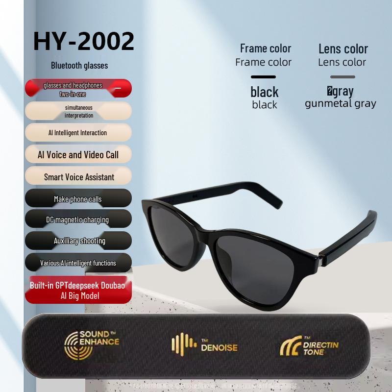 Bluetooth AI Smart Glasses with Multi-language Translation and Thin Blue Legs