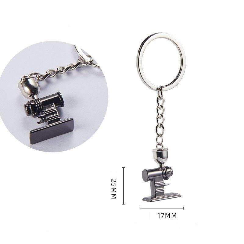 Coffee Supplies Key Chain Fashion Zinc Alloy Key Chain Coffee Appliance Accessories Design Key Chain Decoration Holiday Gift