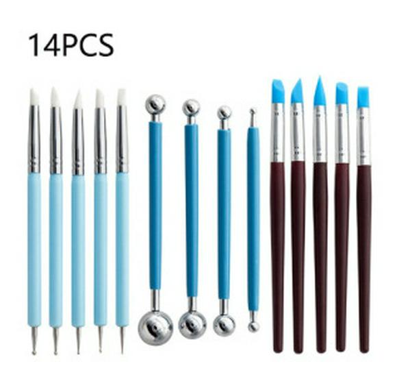 Cross-Border Polymer Clay Tool Set: Impression Remover, Carving Knife & Dotting Pen