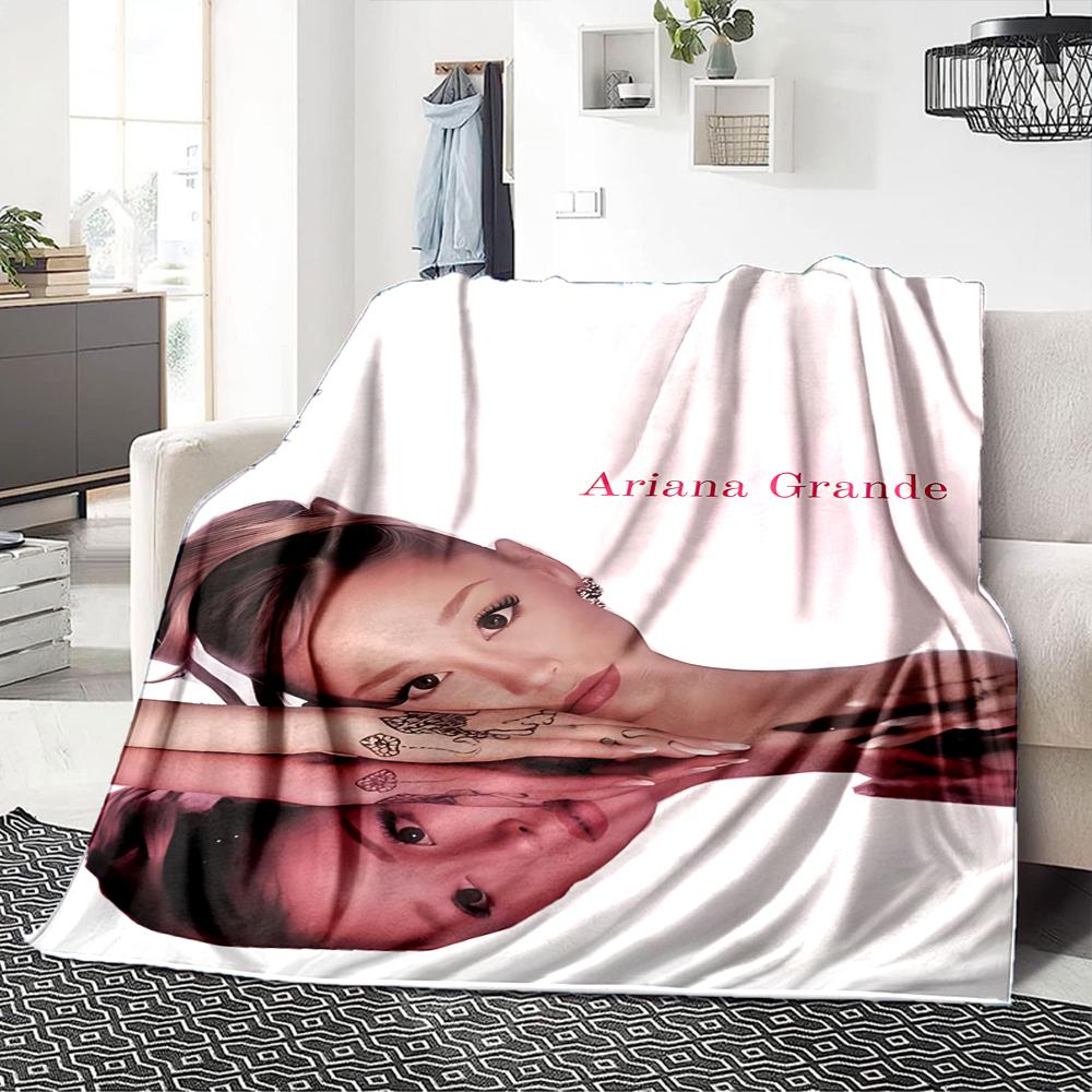 Ariana Grande'S Mirror Effect Blanket Soft Throw Blanket For Home Bedroom Bed Sofa Travel Office Solid Christmas Blanket
