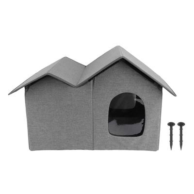 Cat House Large Space Water Resistant Closed Design Comfortable Portable Foldable Cat Hideaway for