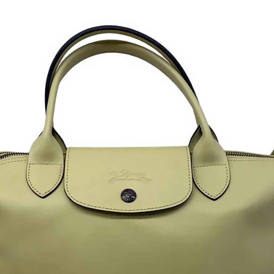 Longchamp Le Pliage Xtra Zipper Closure Detachable Adjustable Shoulder Strap Leather Dumpling Handbag Small Women Handbags Pistachio-Green 1512987244