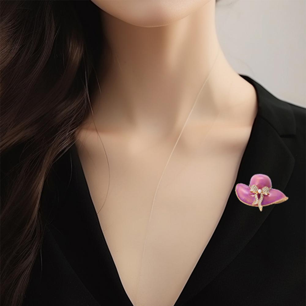 

Модная циркониевая изысканная брошь с инкрустацией в виде шляпы, женская, для одежды, пиджака, ювелирные изделия, аксессуары для вечеринок, подарки для пары розовый