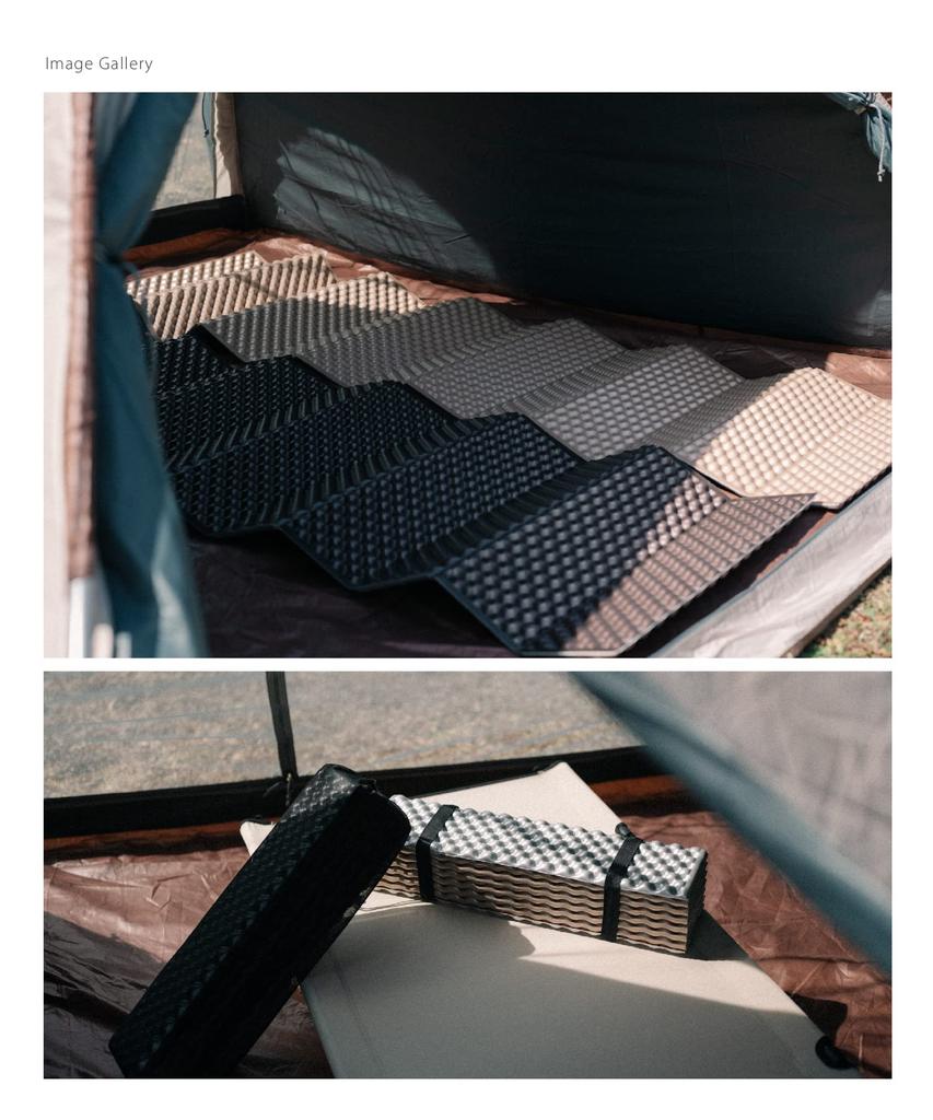 Aluminum Waffle Mat Camping Foldable Aluminum Blocks Cold 183 x 56 x 2 460 Storage Bag Included S'more Mat, Mat, Compact, Insulates, Air, Lightweight,