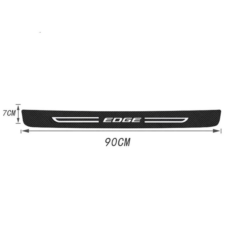 BBBU3 For Ford EDGE Logo Car Door Threshold Sill Protector Anti Scratch Waterproof Protective Film Decals Auto Interior Accessories