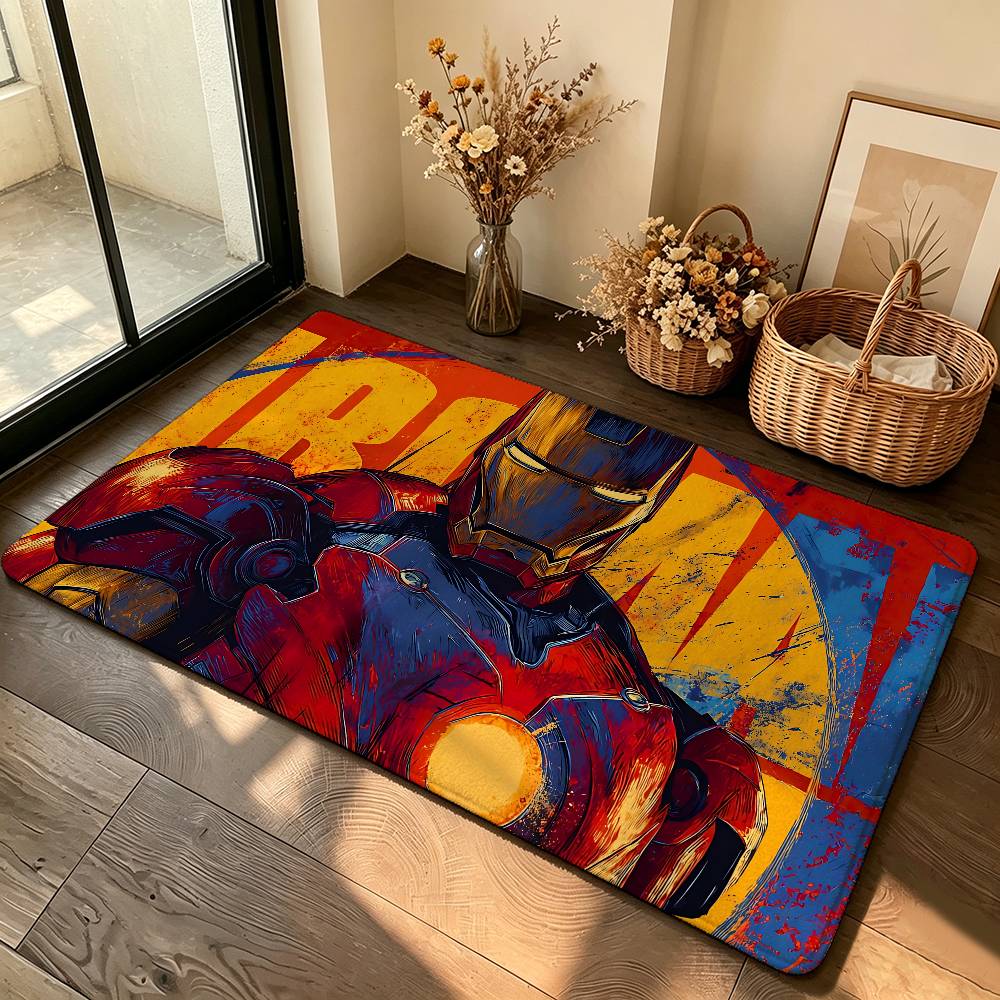 Cool I-Iron Man-S Carpet Bathroom Anti-slip Mat Door Mat Home Decoration Mat Entrance Door Mat Scratch-resistant Door Mat