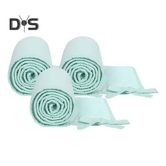 3Pcs Crib Rail Cover Reversible Crib Rail Edge Protector Soft Anti-Collision Teething Strip Universal Baby Crib Corner Guard Safety Bumper