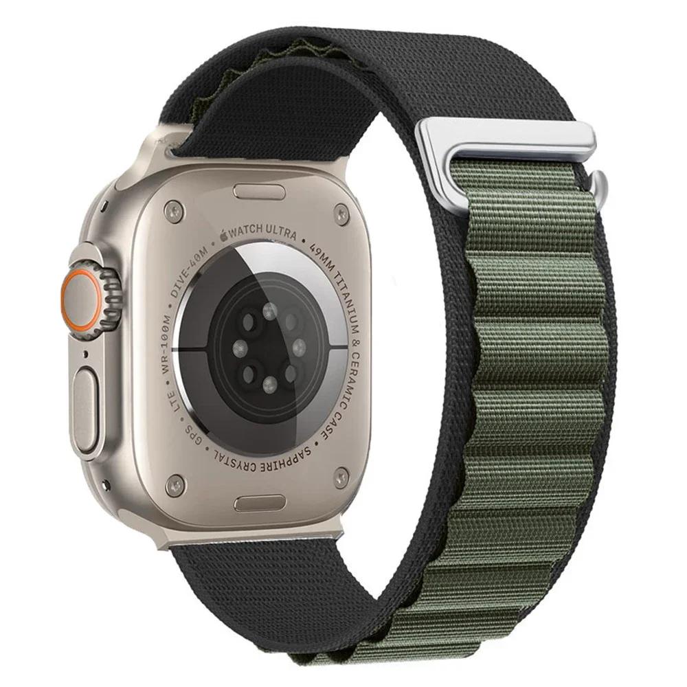 Alpine Loop Strap For Apple Watch Ultra 3 Band 49mm 11 10 9 8 7 46mm 42mm 45mm 41mm Nylon Sport Bracelet iWatch 6 5 SE 44mm Belt