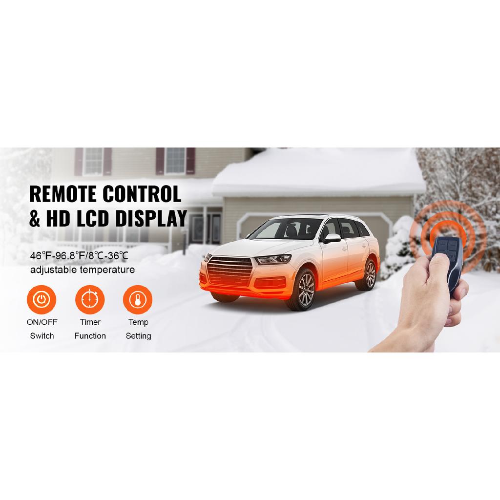 SucceBuy 8KW Dieselový Vzduchový Topidlo Bluetooth Vše v Jednom Dieselové Topidlo s LCD Přenosné Parkovací Topidlo pro Přívěs Obytný Vůz Dodávku Loď