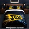 JCB Design Bed Bedding Set 1 Duvet Cover + 2 Pillowcases Soft Breathable Household Bed Linens