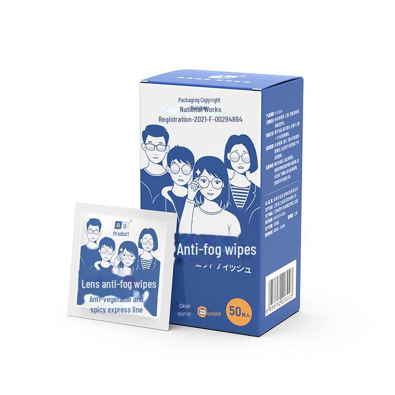 Anti-Fog Glasses Cleaning Wipes - Disposable Lens and Screen Cleaner