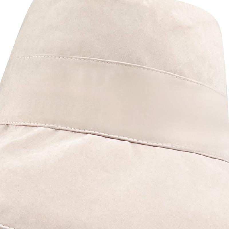 Summer Sun Protection Big Brim Fisherman Hat Peach Leather Velvet Sun Protection Hat Women Outdoor Beach Large Edge Face Sun Hat