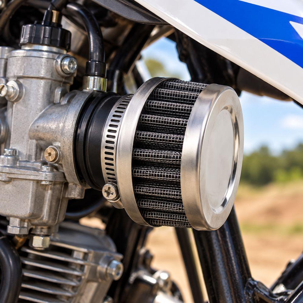 Rubber Flange Motorcycle Air Filter Filter Paper Intake Air Filter Off-Road Motorcycle