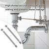 2pcs 304 Stainless Steel Flexible Pipe Water Heater Connector Hose 3/8 Inch Suitable for Faucet Water Heater Connection
