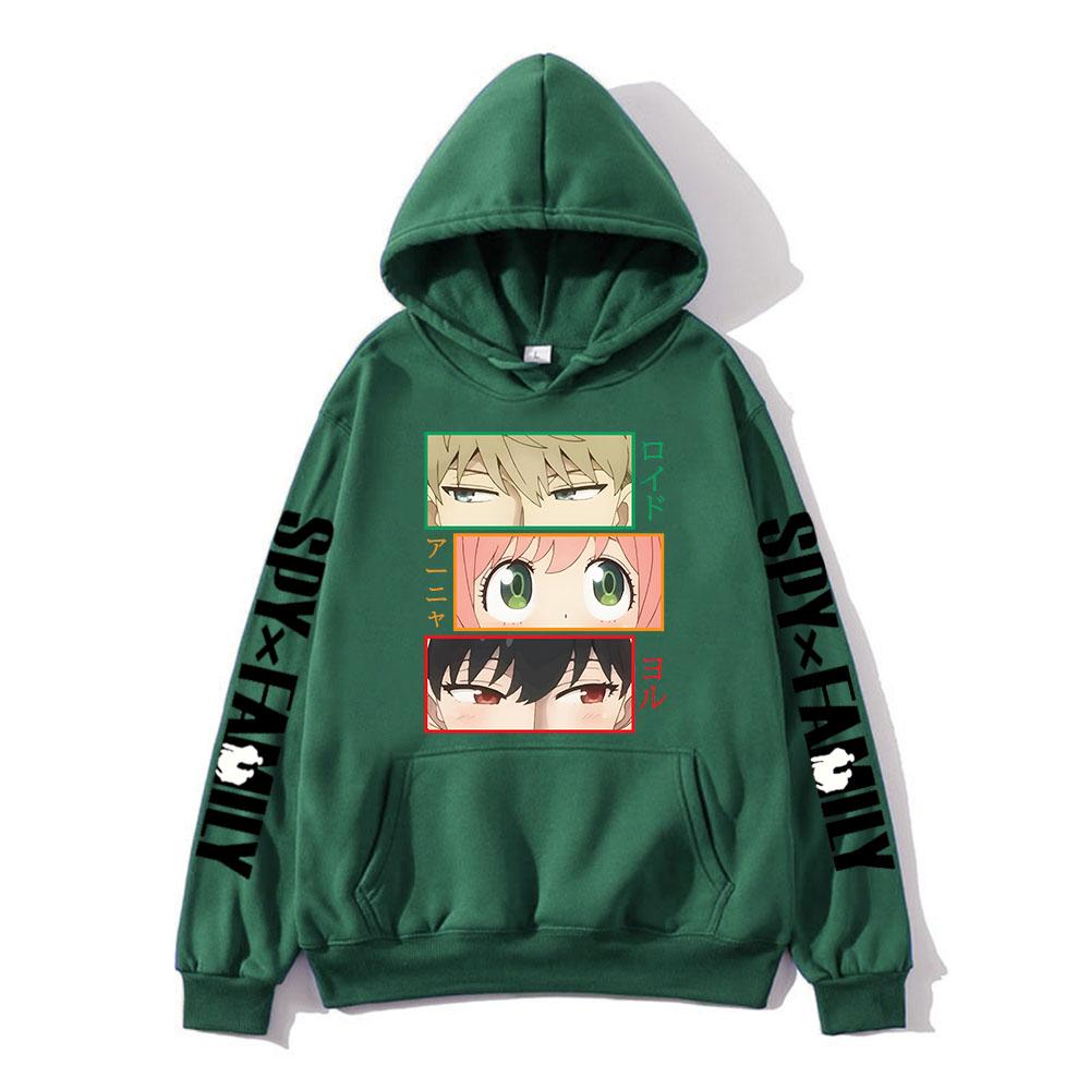 Fun Japanese Cartoon Character Portrait Full Print Hoodie, Men Multi Grid Anime Figure Print Sweatshirt, Daily Wear Long Sleeve Casual Hooded Top