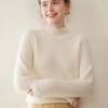 Autumn Winter Twelve-Needle Ribbed Cashmere Sweater Women's Warm Fashion Pullover