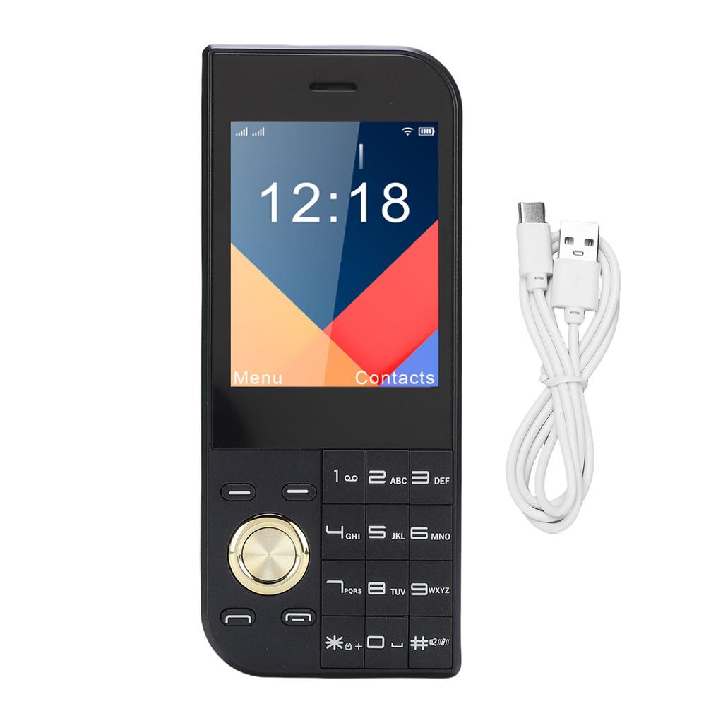 2G Cellphone Thin 2.8 Inch Bar Phone with Big Button Clear Sound Triple SIM Card Slots 3800mAh Battery FM Radio Bright