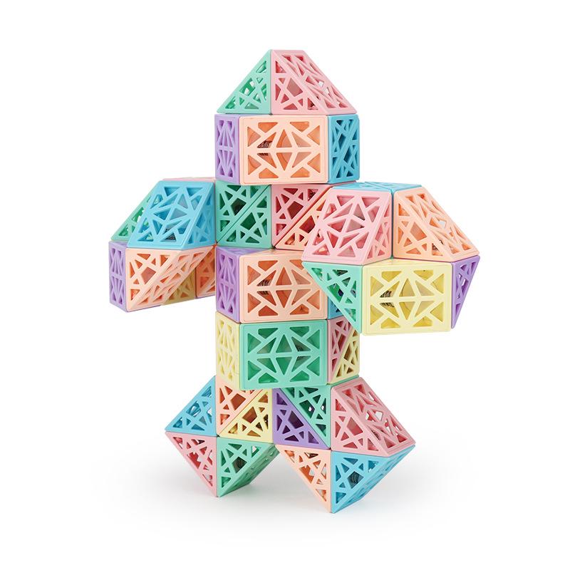 Kids' Creative Magic Ruler: Upgraded Rubik's Cube with 24/36/48/60/72 Segments - Imagination Toys for Kindergarten