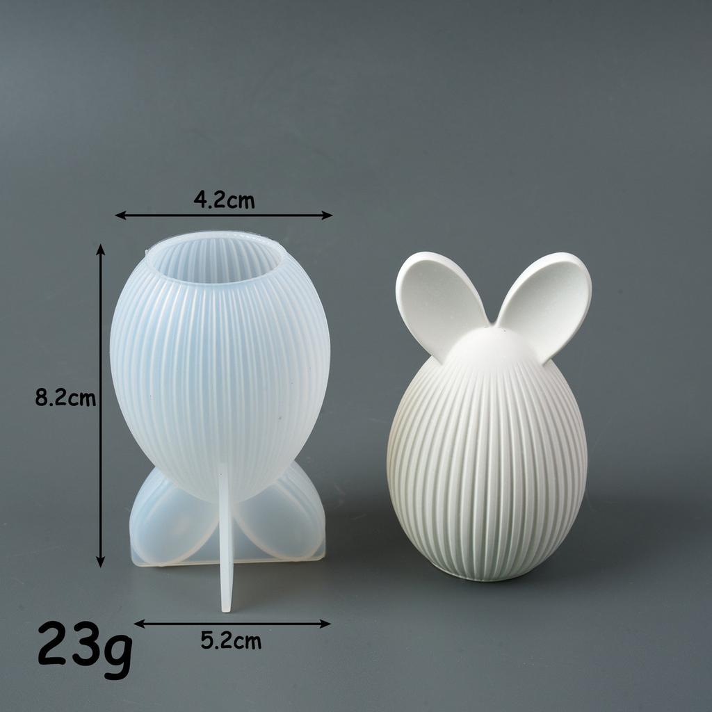 Easter Egg Rabbit Aromatherapy Candle Silicone Mold Creative DIY Dispensing Gypsum Ornament Mold