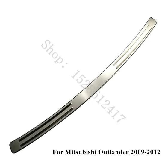 For Mitsubishi Outlander 2009-2012 car accessories Rear Door Bumper Protector sill plate Protector Sill Rear boot guard Trim