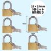 Padlocks (25mm Wide X 35mm Long [5 Pieces])